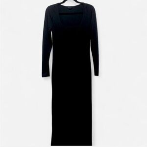 Arden B Classic Black Long Sleeve Dress